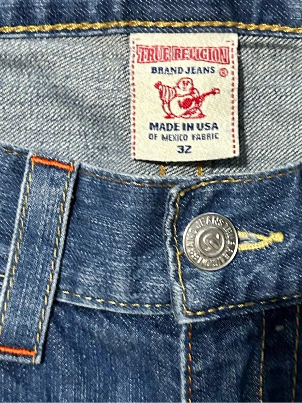 Men's True Religion Jeans with Camo Pockets Size 32